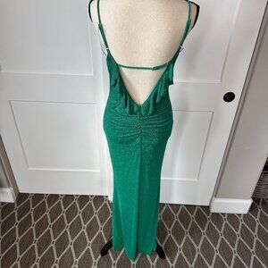 NWT Sage The Label Lovely Back Green Maxi Dress Size Medium